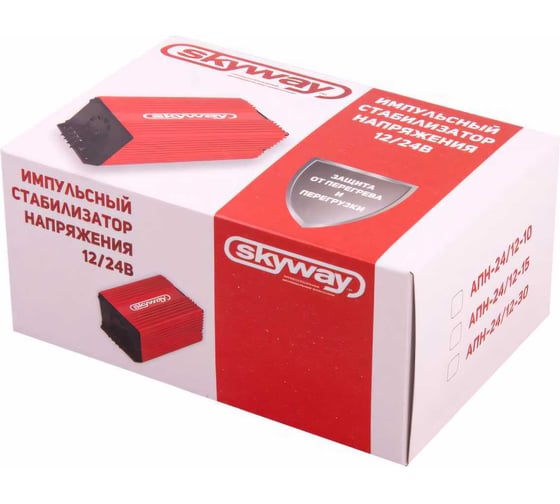 Преобразователь напряжения SKYWAY 24/12V 15А S05501002