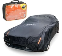 Защитный чехол-тент на автомобиль Airline L (520x192x120см) молния для двери, универсал., черный ADCT006 31058076