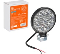 Светодиодная фара Airline круглая, 9 LED направленный свет, 9W (83x83x22) 12V ALED028