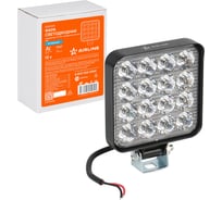 Светодиодная фара Airline квадратная, 16 LED направленный свет, 16W (83x83x22) 12V ALED029