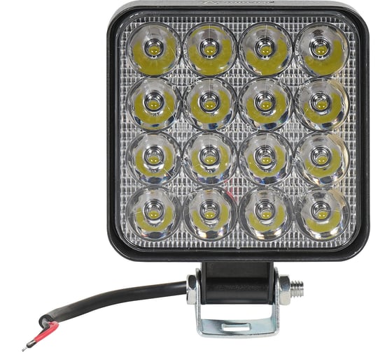 Светодиодная фара Airline квадратная, 16 LED направленный свет, 16W (83x83x22) 12V ALED029