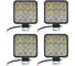 Светодиодная фара Airline квадратная, 16 LED направленный свет, 16W (83x83x22) 12V, комплект 4 шт. STANDART ALED034 2
