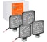Светодиодная фара Airline квадратная, 9 LED направленный свет, 9W (83x83x22) 12V, комплект 4 шт. STANDART ALED032 1