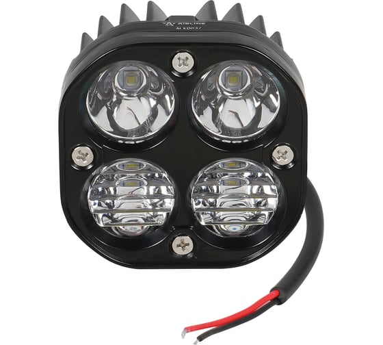 Светодиодная фара Airline квадратная, 4 LED рассеянный свет, 40W (78x78x50) 12/24V ALED037