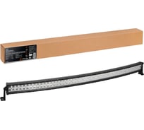 Светодиодная фара Airline (балка) двухрядная изогнутая, 100 LED комбинированный свет, 300W, (1323x78x60) 12/24V ALED059