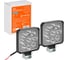 Светодиодная фара Airline квадратная, 9 LED направленный свет, 9W (83x83x22) 12V, 2 шт. ALED022 1
