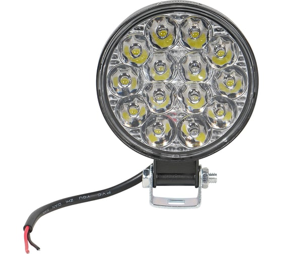 Светодиодная фара Airline круглая, 14 LED направленный свет, 14W (83x83x22) 12V ALED030