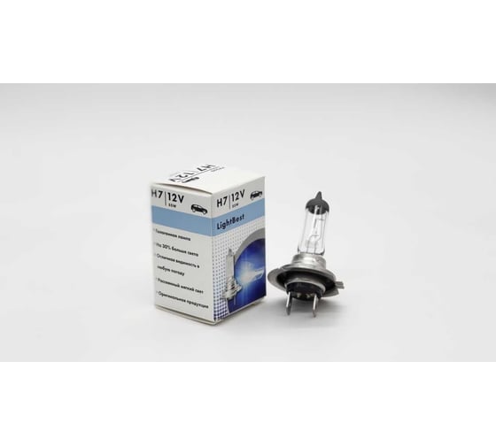 Автомобильная галогенная лампа LightBest h7, 12v, 55w, px26d 700809049