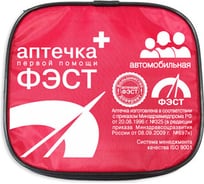Автомобильная аптечка ФЭСТ мягкий футляр 0370/3
