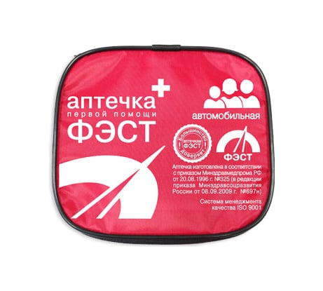 Автомобильная аптечка ФЭСТ мягкий футляр 0370/3