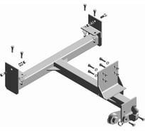 Фаркоп Трейлер для ГАЗ 330202 Газель удлинённая и а/м на её базе (в т.ч. ГАЗ 33023 Газель-фермер удлиненная база) тип шара F 330202.K2