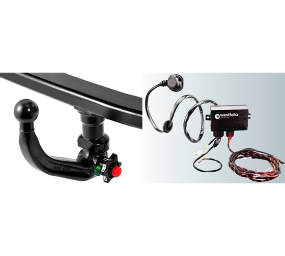Фаркоп Westfalia с электрикой, 13-контактов, на Volkswagen Tiguan 11/2007-2016, тип шара AV 321728900113