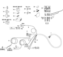 Комплект электрики фаркопа Westfalia для BMW X5 E70 2007-2013, BMW X6 E71 2008-2014, 7-пин 303451300107
