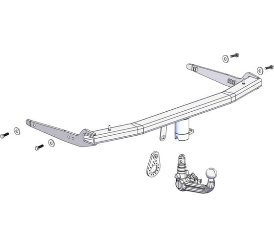Фаркоп Westfalia для Skoda Kodiaq 2018, Audi Q3 2019, Audi Q3 Sportback 2019, Seat Tarraco 2018, тип шара AV 344120600001