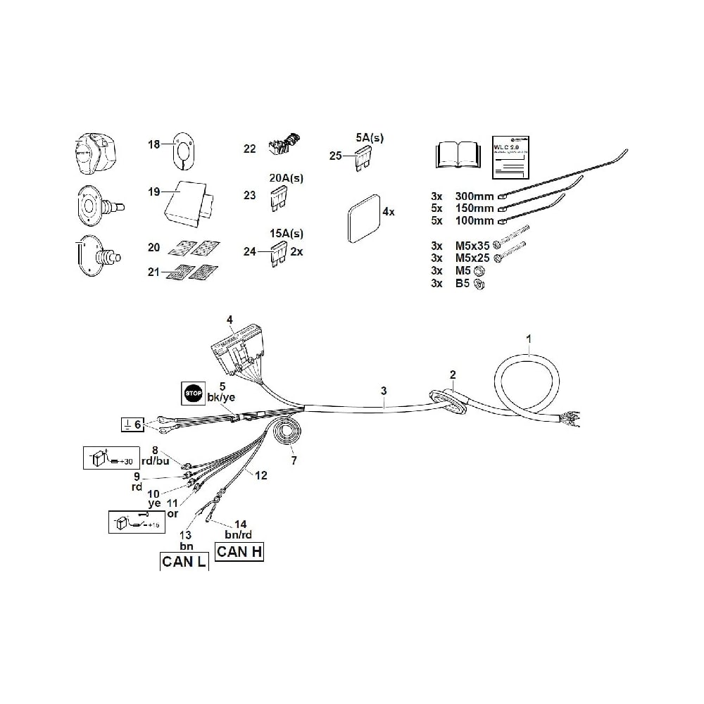 Комплект электрики фаркопа Westfalia для Mercedes AClass w177 2018