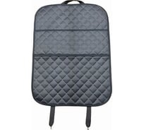 Защитная накидка на спинку сиденья с органайзером A2DM экокожа, ромб черный/белый 118008