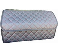 Саквояж-органайзер автомобильный A2DM РОМБ, 50*30*30, экокожа, черный/красный 114021