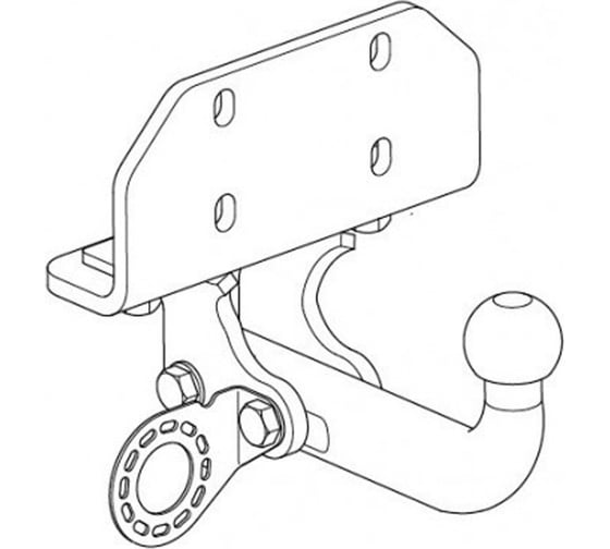 Фаркоп WESTFALIA на Toyota Land Cruiser Prado 150 2009-2023, Lexus GX460 2009-2023, Toyota Land Cruiser Prado 120 2003-2009, Lexus GX470 2003-2009 тип шара A 335294600001