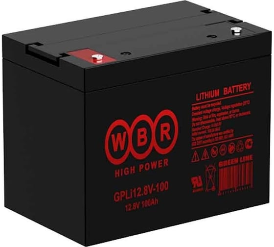 Аккумуляторная батарея литиевая WBR (LiFePO4) GPLi12.8V-100 12.8В, 100 Ач УТ-00002398