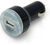 Автомобильный USB-адаптер Jilion 1USB 1000 мА, чёрный 9537011