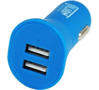 Автомобильный USB-адаптер Jilion 2USB 2100 мА, синий 9537075