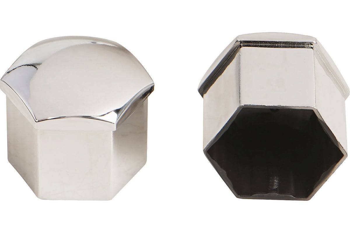 Колпачки на колесные болты/гайки Airline 21 мм, хром, пластик, 20 шт ...
