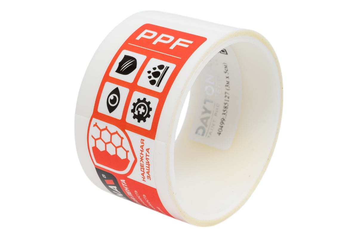 Антигравийная защитная лента полиуретановая Daytona 50мм х 3м, толщина ...