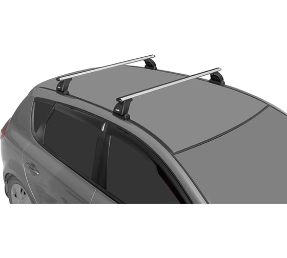 Багажная система с дугами LUX 1,1 м аэро-трэвэл 82 мм для Mazda 2 Hatchback 848022