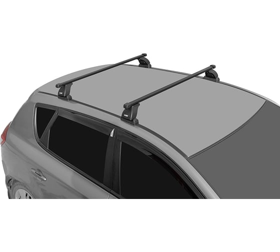 Багажная система с дугами LUX 1,2 м прямоугольными в пластике для Nissan X-Trail 692094