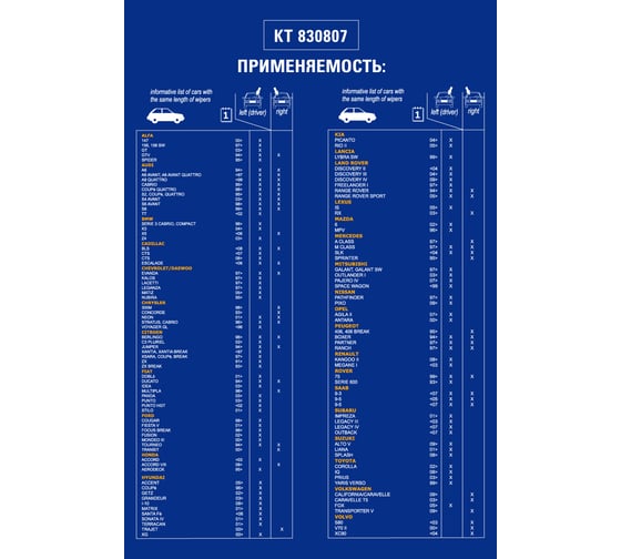 Щетка стеклоочистителя KRAFT гибридная 550мм KT 830807