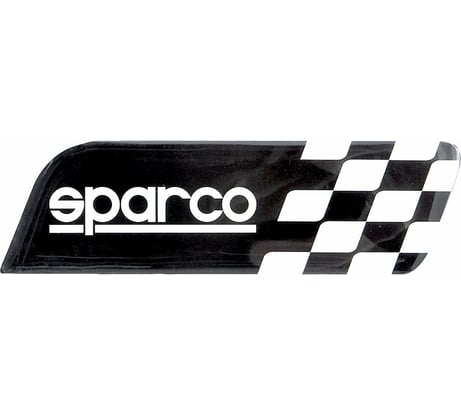 Sparco Эмблема с логотипом Sparco, клеится на кузов в шашечку чёрный SPC EMB-001 BK