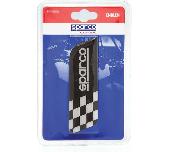 Sparco Эмблема с логотипом Sparco, клеится на кузов в шашечку чёрный SPC EMB-001 BK