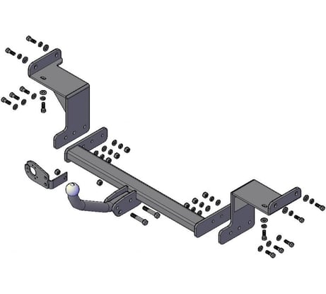 Фаркоп Трейлер для Kia Ceed универсал 2012-2018, Hyundai i30 универсал 2012-2017 тип шара A 7351