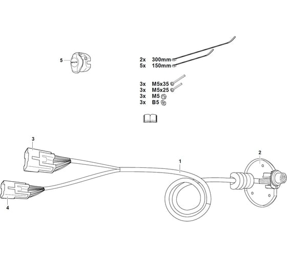 Комплект электрики фаркопа WESTFALIA для Land Rover Range Rover Sport L494 2013-2022, Land Rover Range Rover L405 2013-2022, Land Rover Discovery V 2017-, 13 пин 323107300113 1