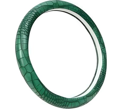 Оплетка A2DM М размер, экокожа, серия РЕПТИЛИЯ темный зеленый 107754