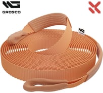 Динамическая стропа Grosco 5т, 12м, крюк/петля, рывковый трос для буксировки авто до 2.5 тонн BTD0512HL