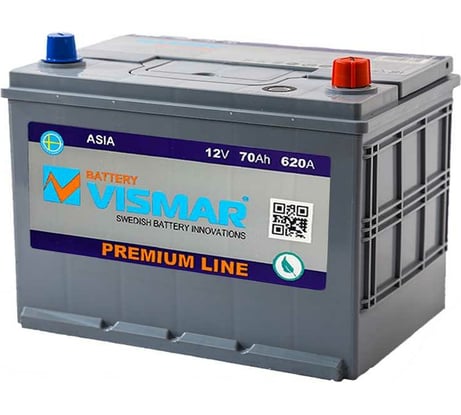 АКБ VISMAR PR ASIA 6СТ-70 L R-0 620А 260/170/225 8699358020130