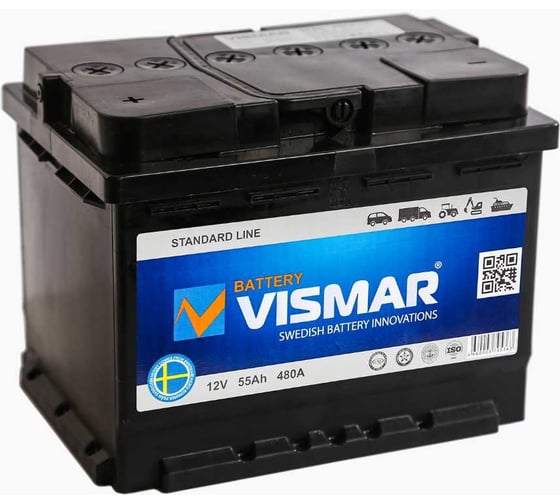 АКБ VISMAR ST 6СТ-55 N R-0 480А 242/175/190 4660003795332