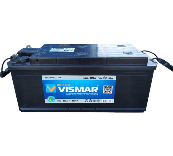 Аккумуляторная батарея VISMAR ST 6СТ-190b N R-4 1300A 516/223/223 болт 4660003793819