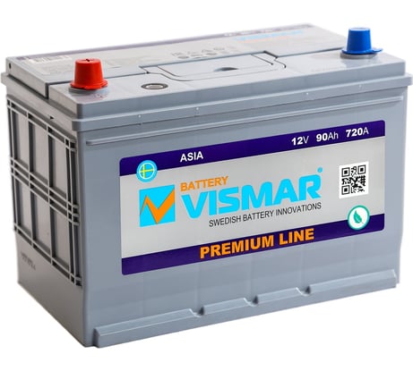 АКБ VISMAR PR ASIA 6СТ-90 L R-0 720А 306/176/225 8699358010254