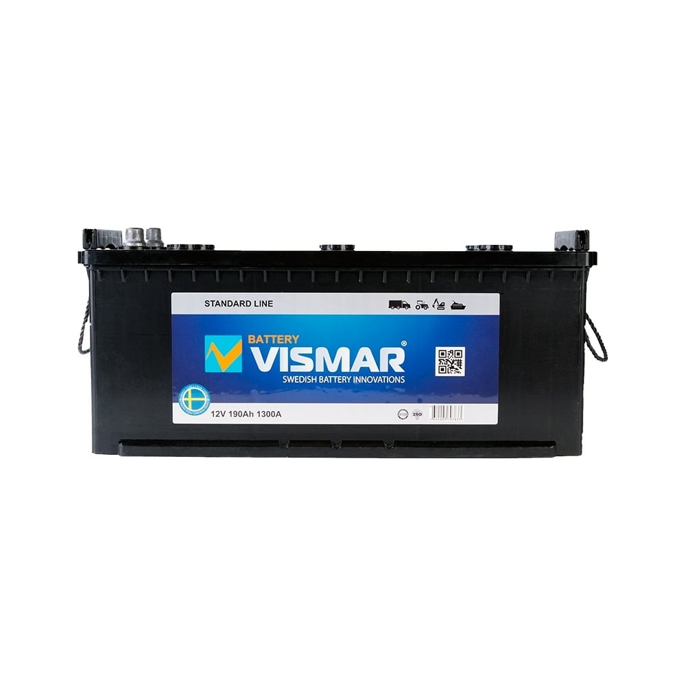 Аккумуляторная кислотная батарея VISMAR ST 6СТ-190 N L-3 1300A 516/223 ...