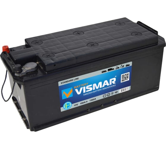 Аккумуляторная кислотная батарея VISMAR ST 6СТ-190 N L-3 1300A 516/223/223 4660003793833 1