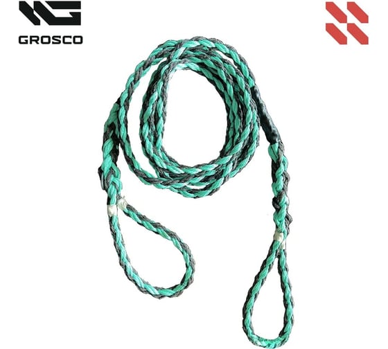 Трос синтетический Grosco 10т, 7м, петля/петля, для буксировки авто до 5 тонн BTS1007LL 1
