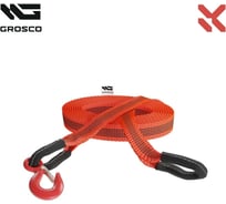Трос синтетический Grosco 30т, 12м, крюк/крюк, для буксировки авто до 15 тонн BTS3012HH