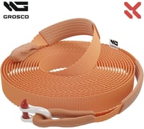 Динамическая стропа Grosco 10т, 5м, петля/петля, рывковый трос для буксировки авто до 5 тонн BTD1005LL