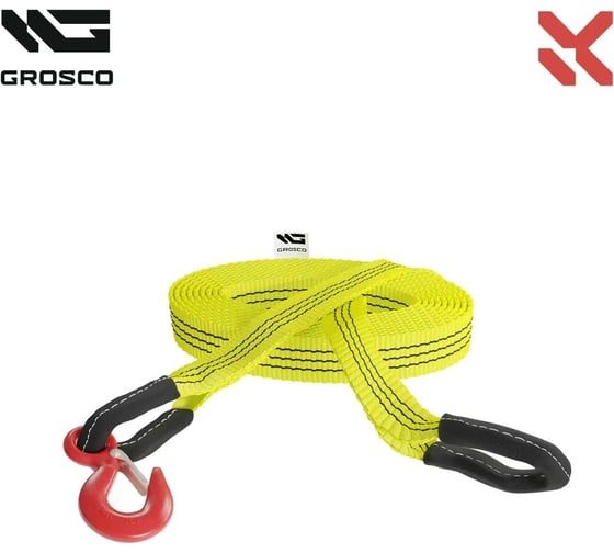 Трос синтетический Grosco 15т, 10м, петля/петля, для буксировки авто до 7.5 тонн BTS1510LL