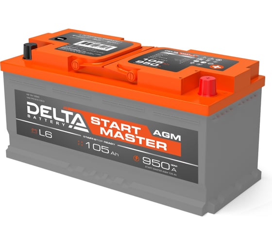 Аккумуляторная батарея Delta START MASTER 105 Ah AGM