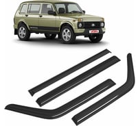 Дефлекторы окон для автомобиля VOIN Lada Niva 5d 1995-н.в. кроссовер, накладные, 4 шт. DEF00451