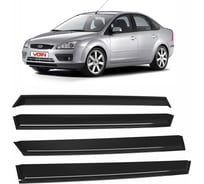 Дефлекторы окон для автомобиля VOIN Ford Focus II 2011-2019, седан, хетч, накладные, 4 шт. DEF00766