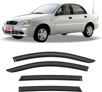 Дефлекторы окон для автомобиля VOIN Chevrolet Lanos 1997-2009, ЗАЗ Chance, седан, накладные, 4 шт. DEF00764